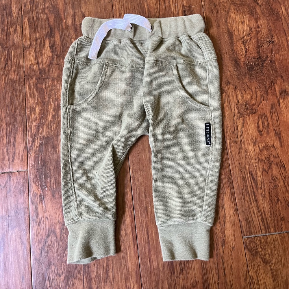 Little Bipsy Olive Green Kids Joggers